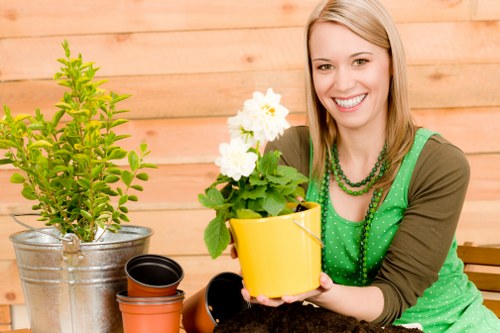 Expert gardener from Whitechapel using sustainable gardening tools